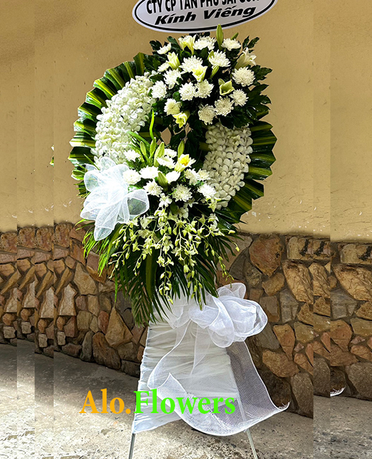 Hoa chia buồn đẹp Chợ Trà An